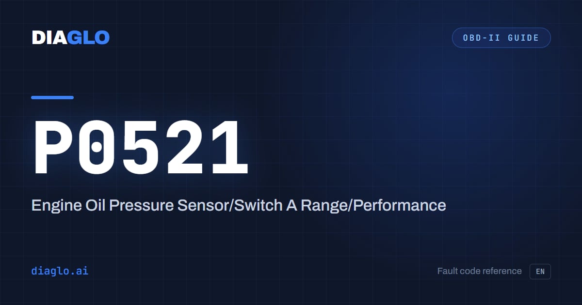 Is OBD-II Code P0521 Safe to Drive With? Meaning, Causes, and Repair Costs